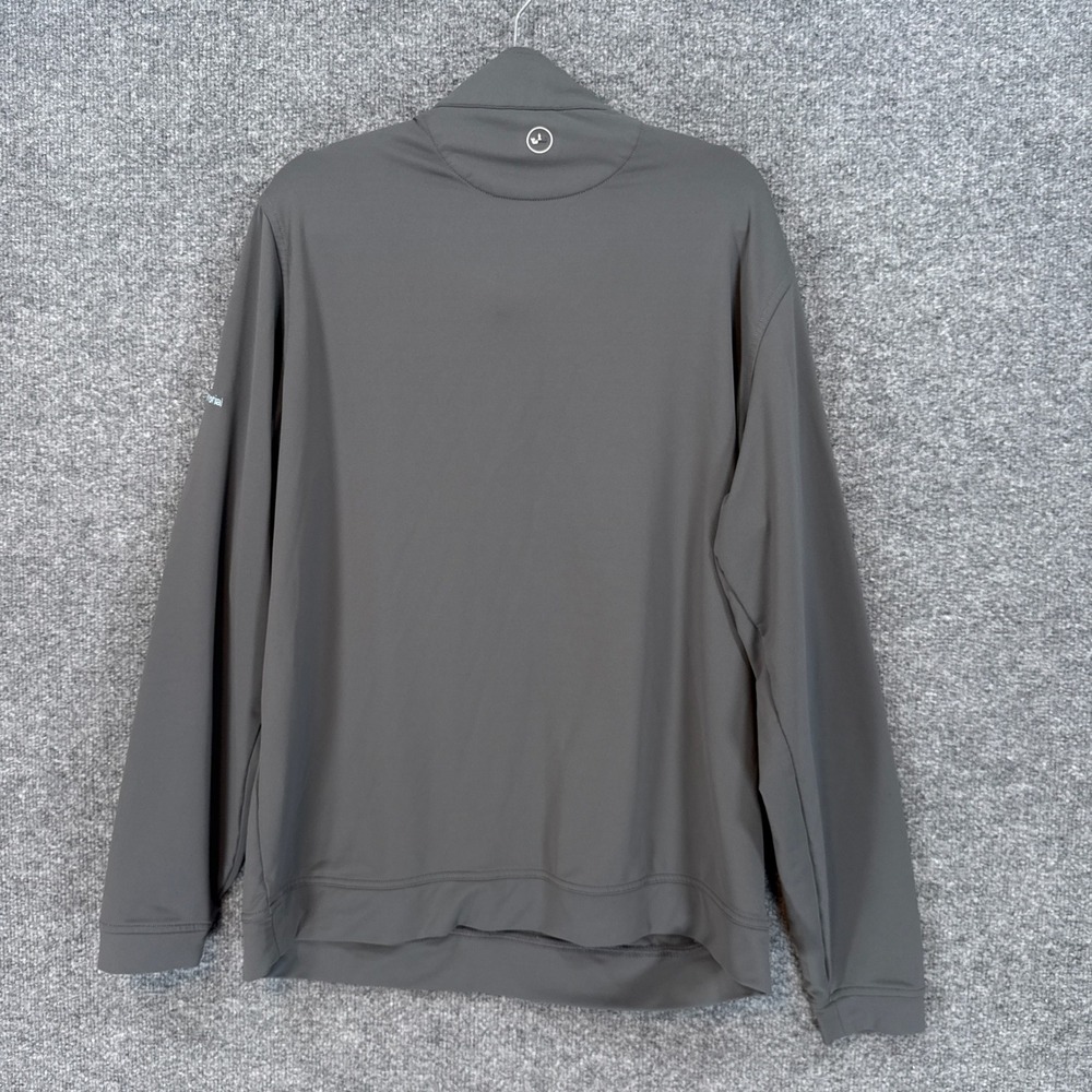 Peter Millar Pullover Sweatshirt Mens Large Gray 1/4 Zip Performance Shirt - Picture 7 of 9